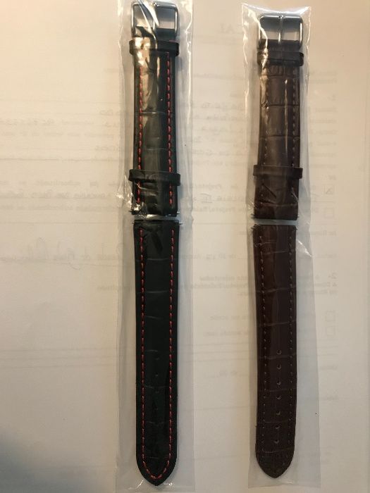 Correias / Bracelete XXL em Pele - efeito crocodilo