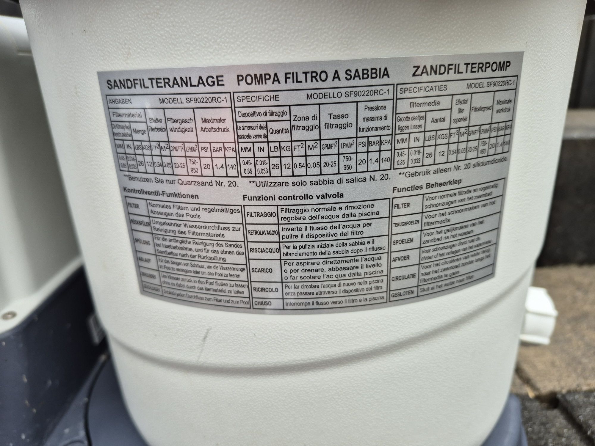 Filtr basenowy, filtr piaskowy, pompa do basenu INTEX