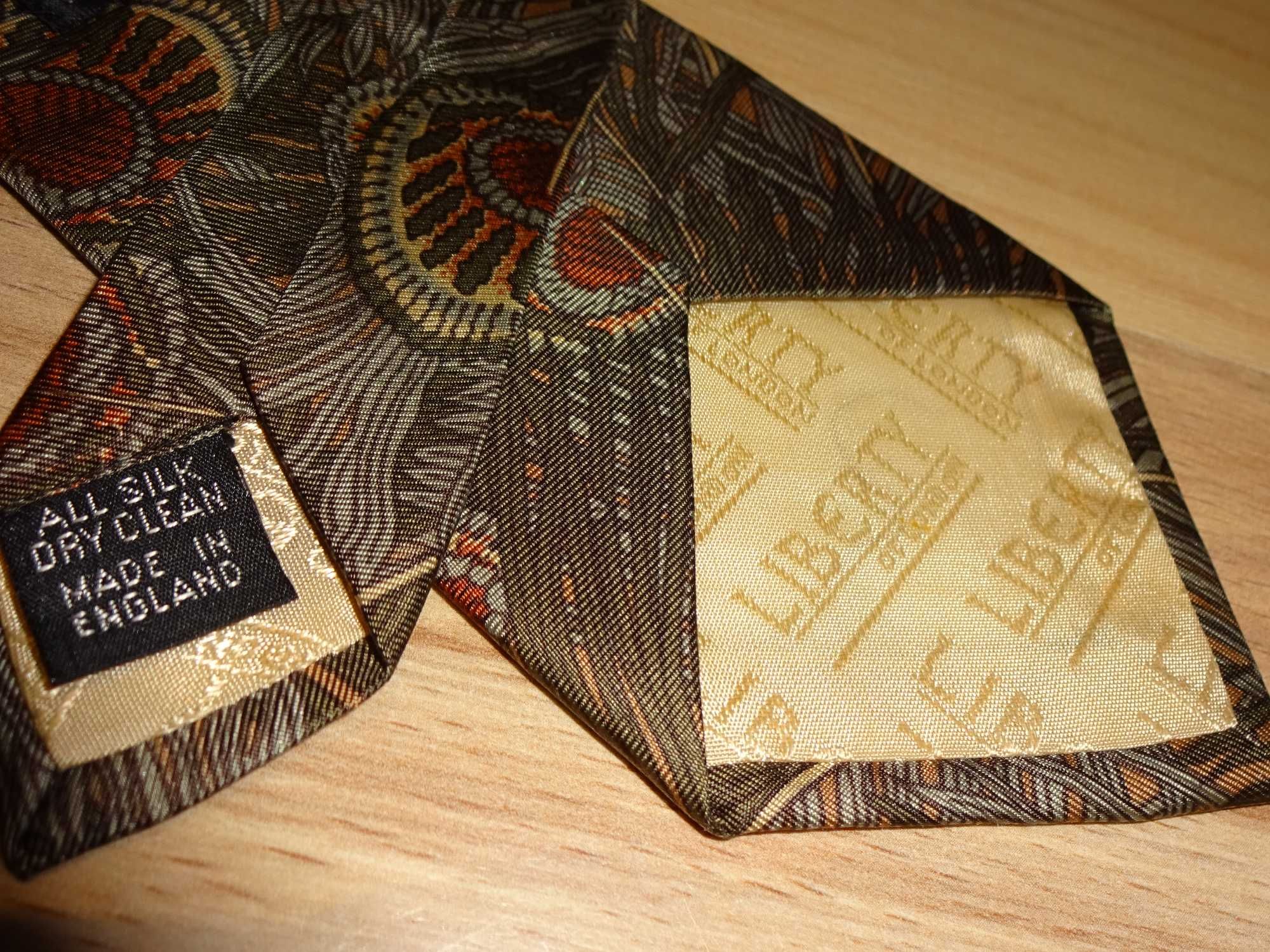 LIBERTY of London made in England  Silk jedwabny krawat Unikat Vintage
