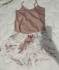 Piżama Aruelle Demi Shorty + koszulka roz. M