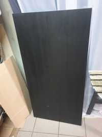 Blat ikea linnmon 120cm czarny prostokatny biurko