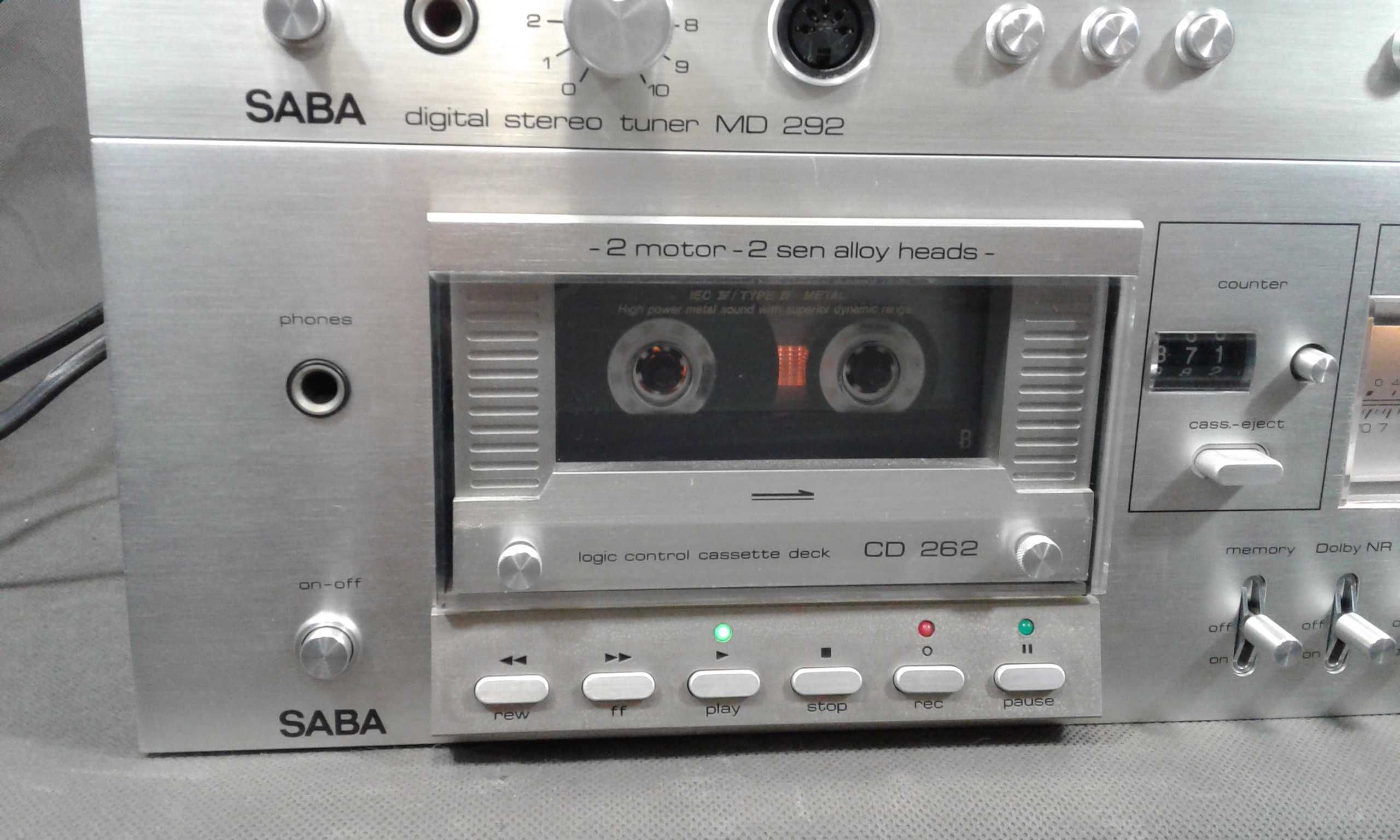 SABA MI 215,wieża stereo vintage