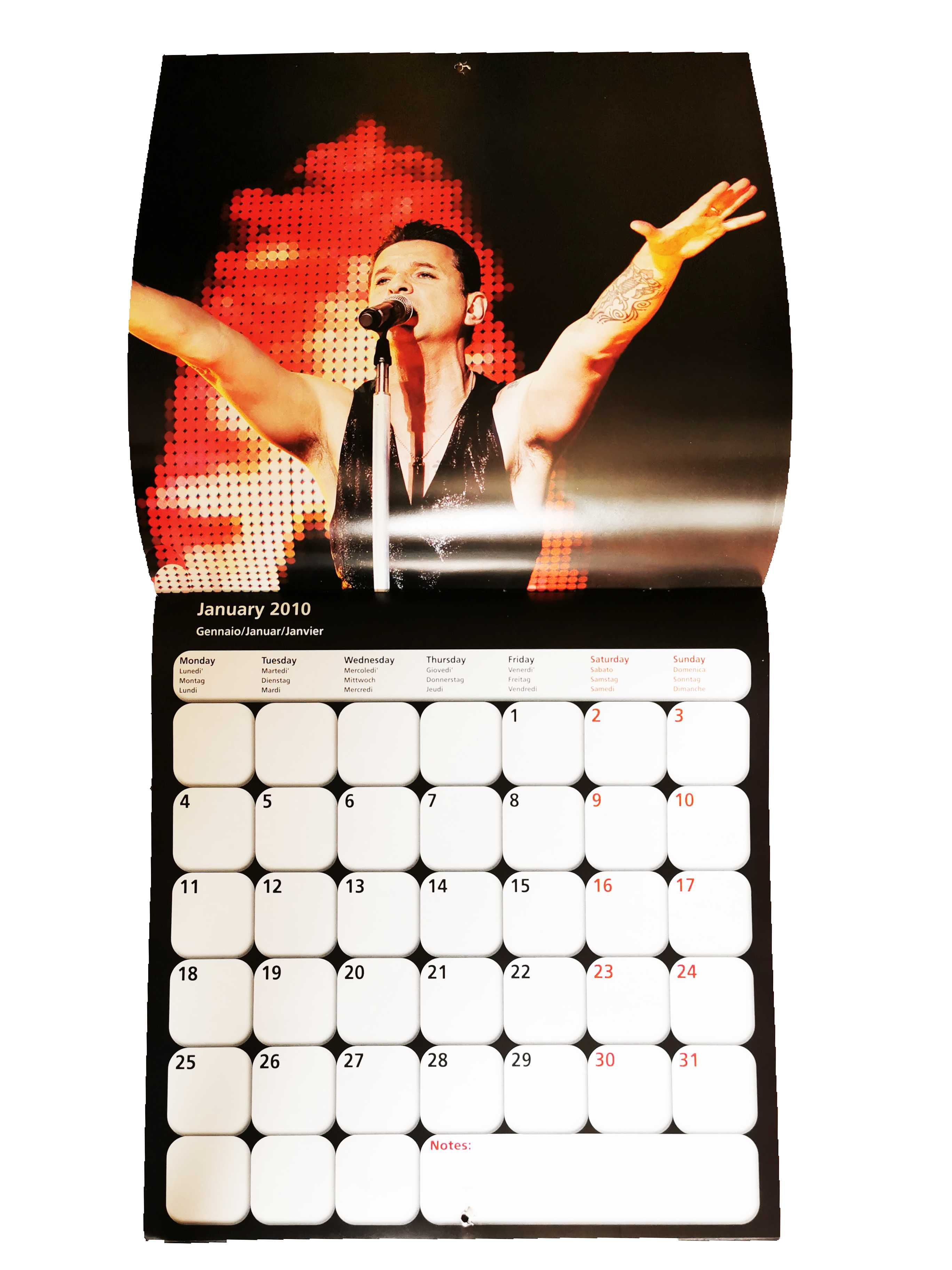 kalendarz Depeche Mode 2010 roku oryginalny przywieziony z Włoch
