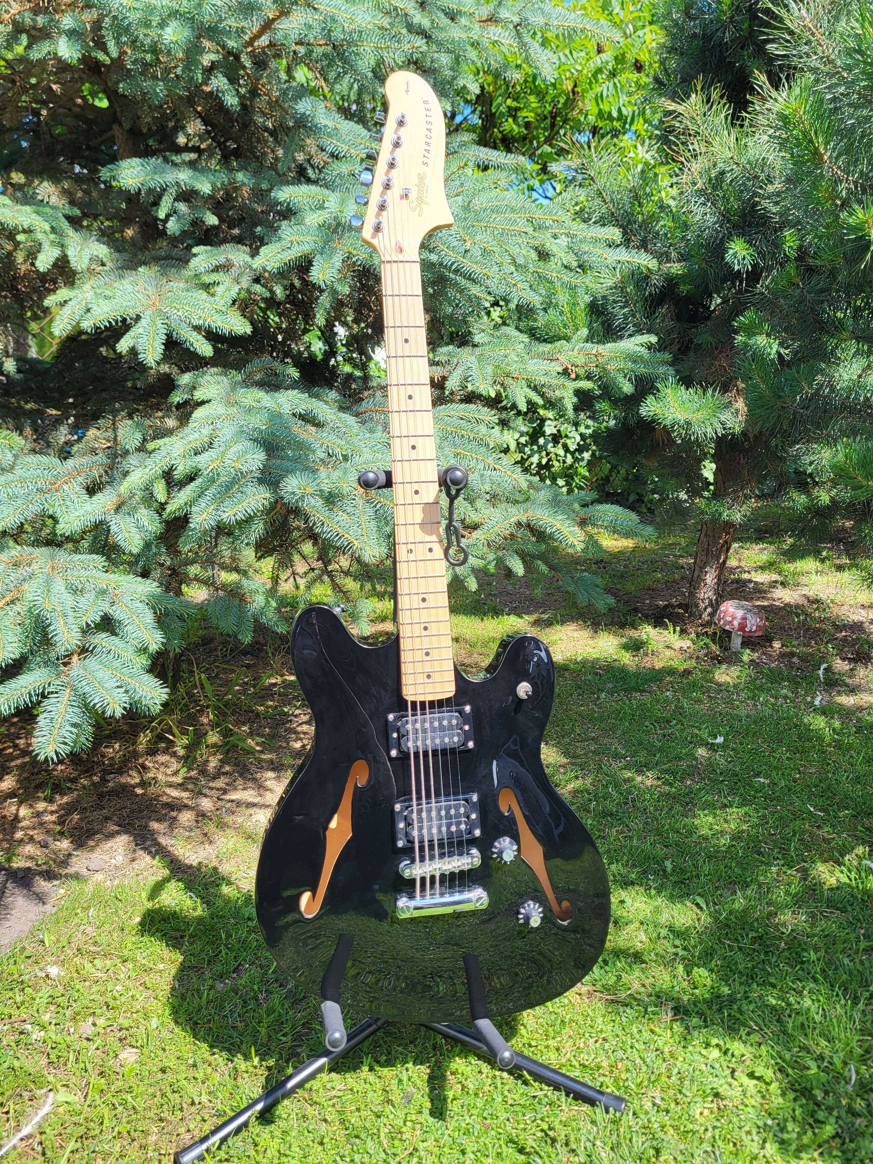 Gitara Elektryczna Starcaster Czarna + Pokrowiec