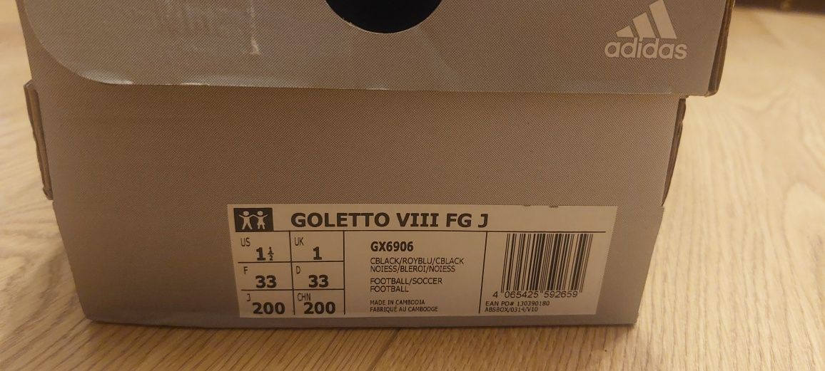 Korki adidas Goletto VIII FG junior roz.33