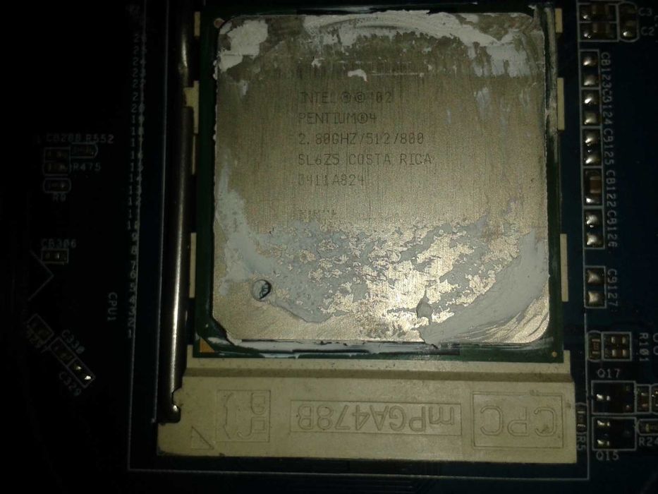 Проц Intel Pentium4  2.80GHZ, сокет 478 (с материнкой ASRock P4i65G )