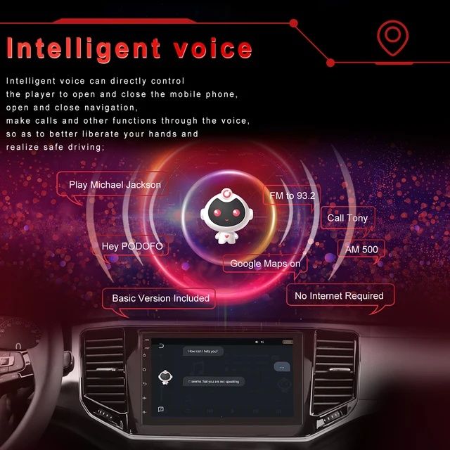 Radio Android 10 2Din 8/128GB 4G Wi-Fi Qled Carplay assistente de voz