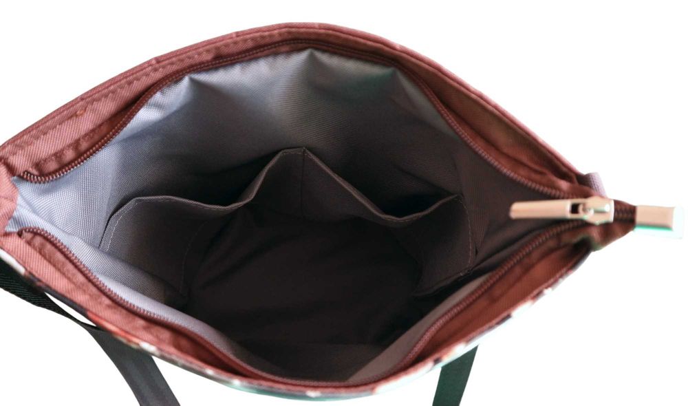 Torebka listonoszka wodoodporna z kotkiem PL handmade