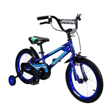 Велосипед дитячий 2-х колісний 16"  синій, рама сталь, з дзвінком