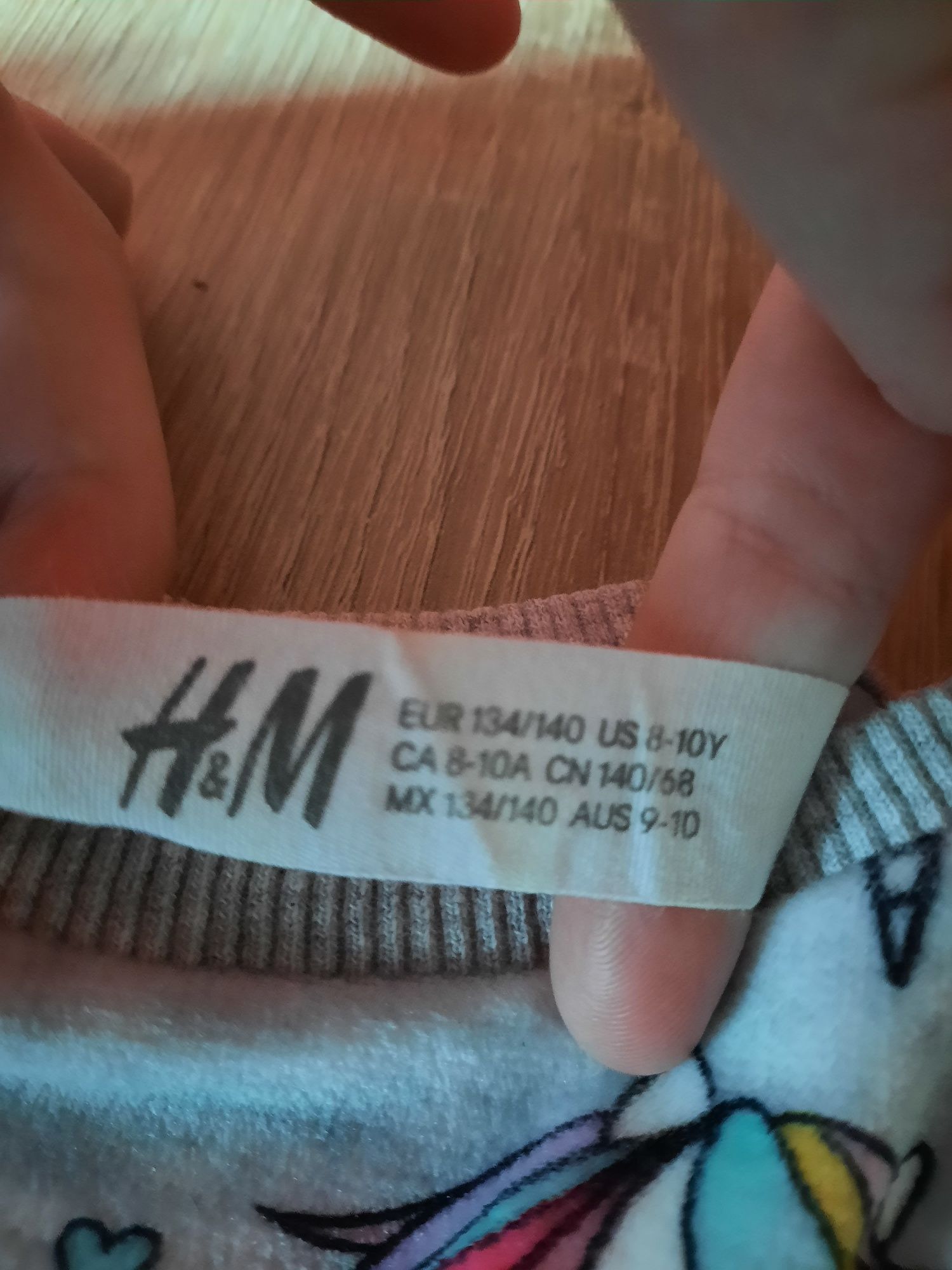 Bluzka  z długim rękawem z kucykami 134 H&M
