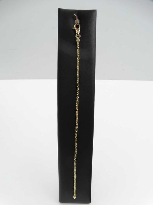 Piękna Złota Bransoletka Królewska 7,13g P585 20,5cm 2mm