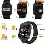 Smartwatch zegarek dla dzieci SIM gry kamera czarny PTHTECHUS S19