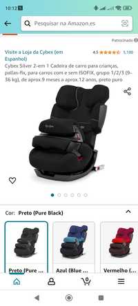 2 Cadeiras auto Cybex