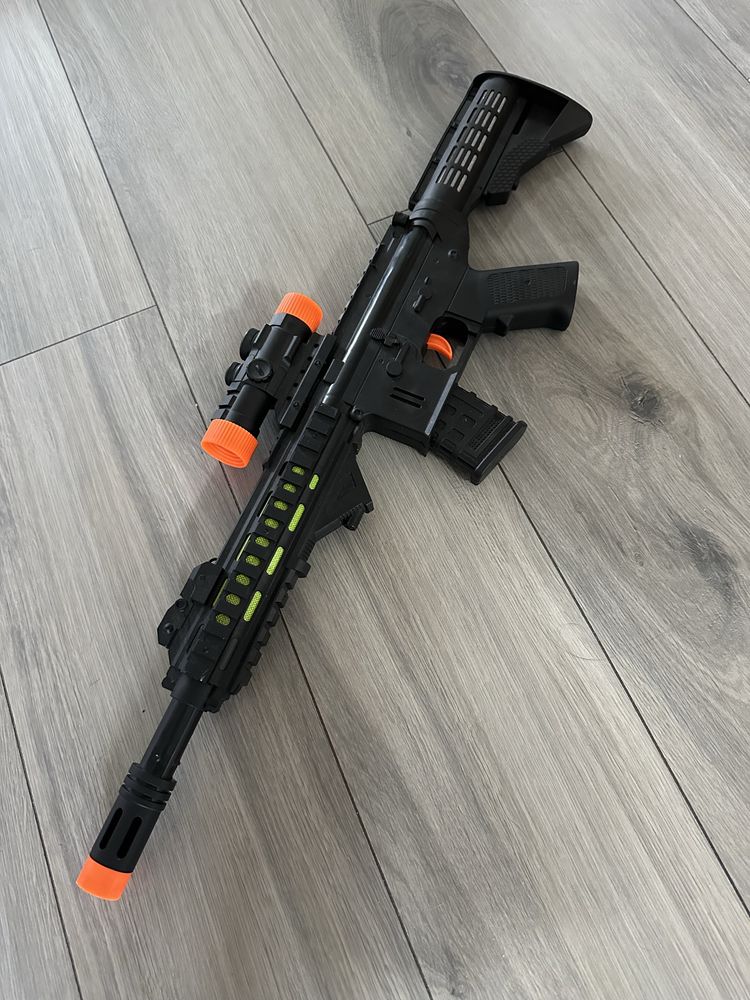 Broń karabin pistolet świecący głos zabawka zabawkowy