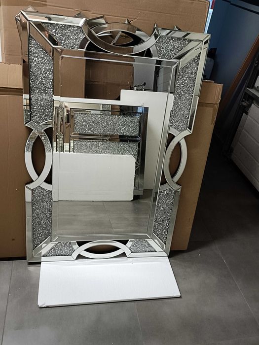 Lustro Prostokątne 120 × 80 cm – Glamour - Wyprzedaż - Wysyłka Gratis