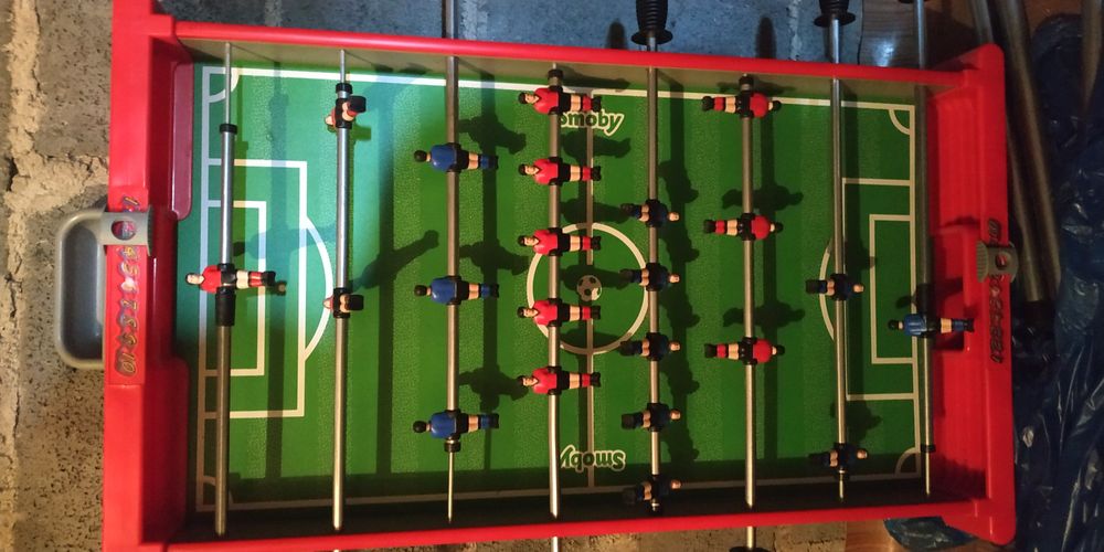 Piłkarzyki Smoby jak nowe lekkie składane stół piłka