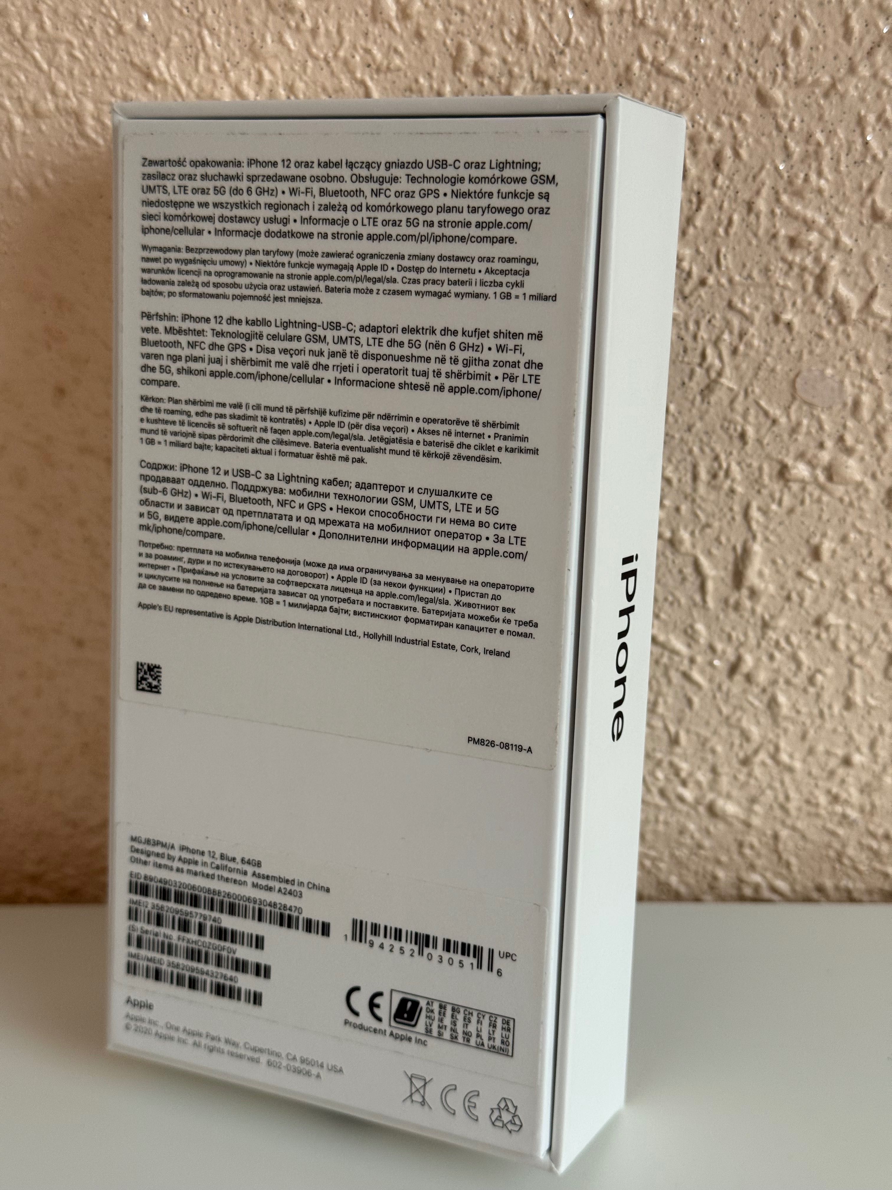 IPhone 12, 64 GB, granatowy