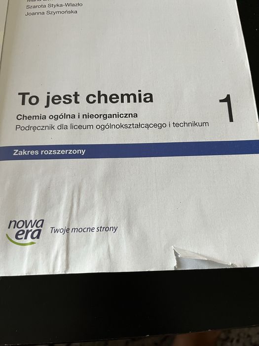 To jest chemia 1 zakres rozszerzony podręcznik nowa era