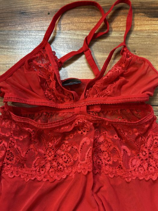 Koszulka OBSESSIVE 34 36 XS S czerwona erotyczna bielizna