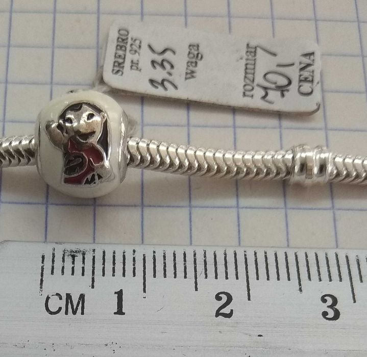 Charms w stylu disneya Lilo i Stith Srebro 925 NOWE