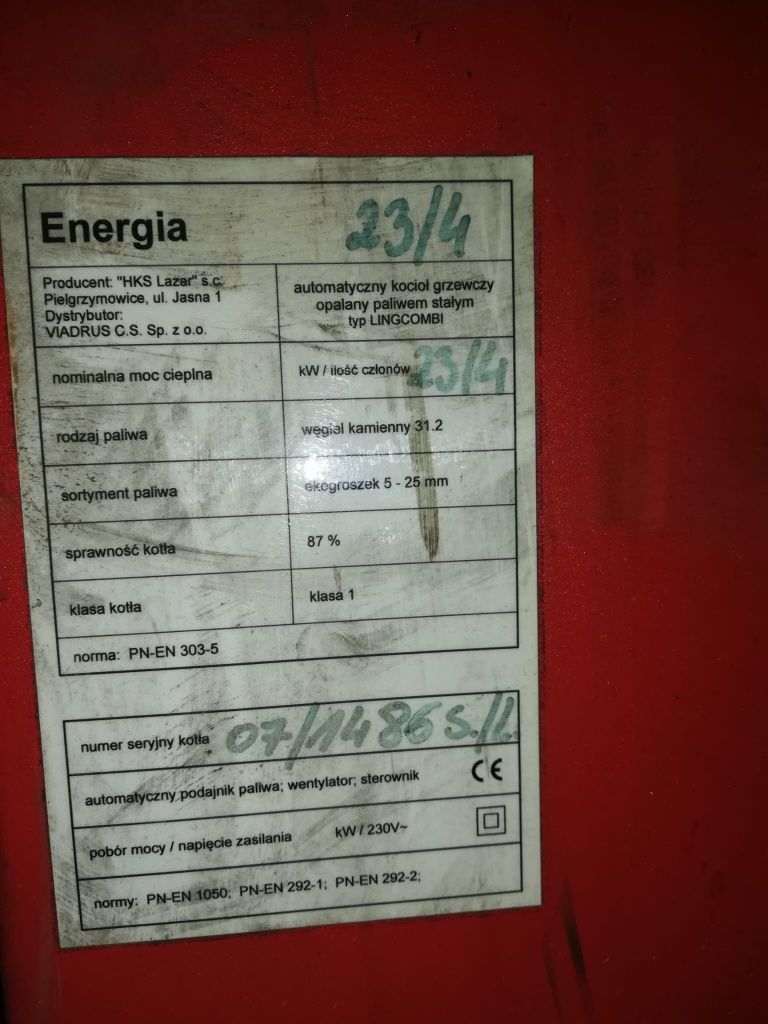 Części zamienne do pieca Viadrus U22