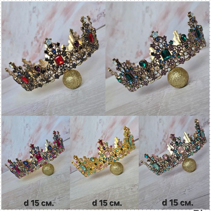 Корона на торт, диадема, діадема, тиара, тіара, обруч на свято, декор