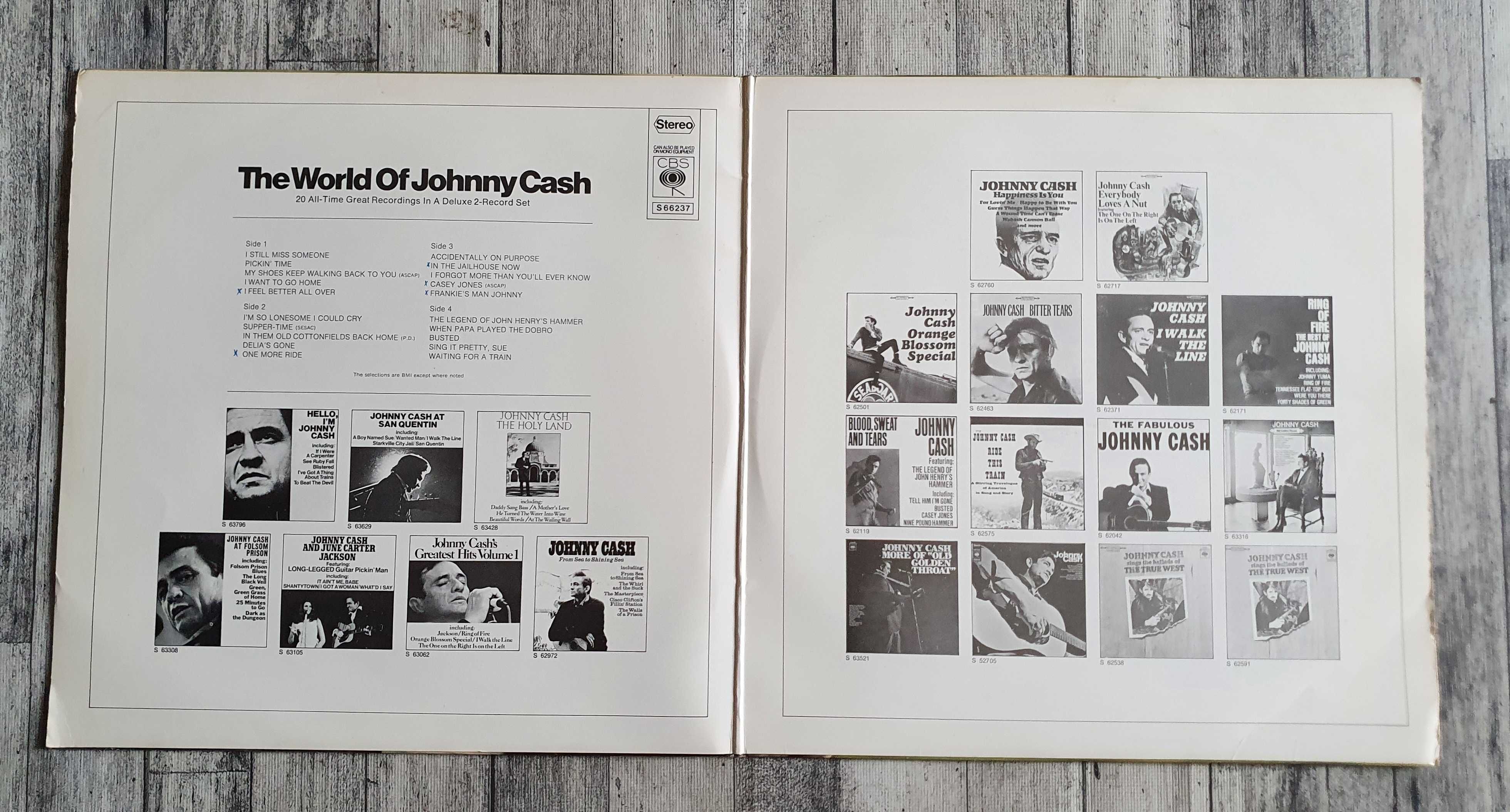 Johnny Cash The World Of Johnny Cash 20 Greatest Hits 2 LP 12