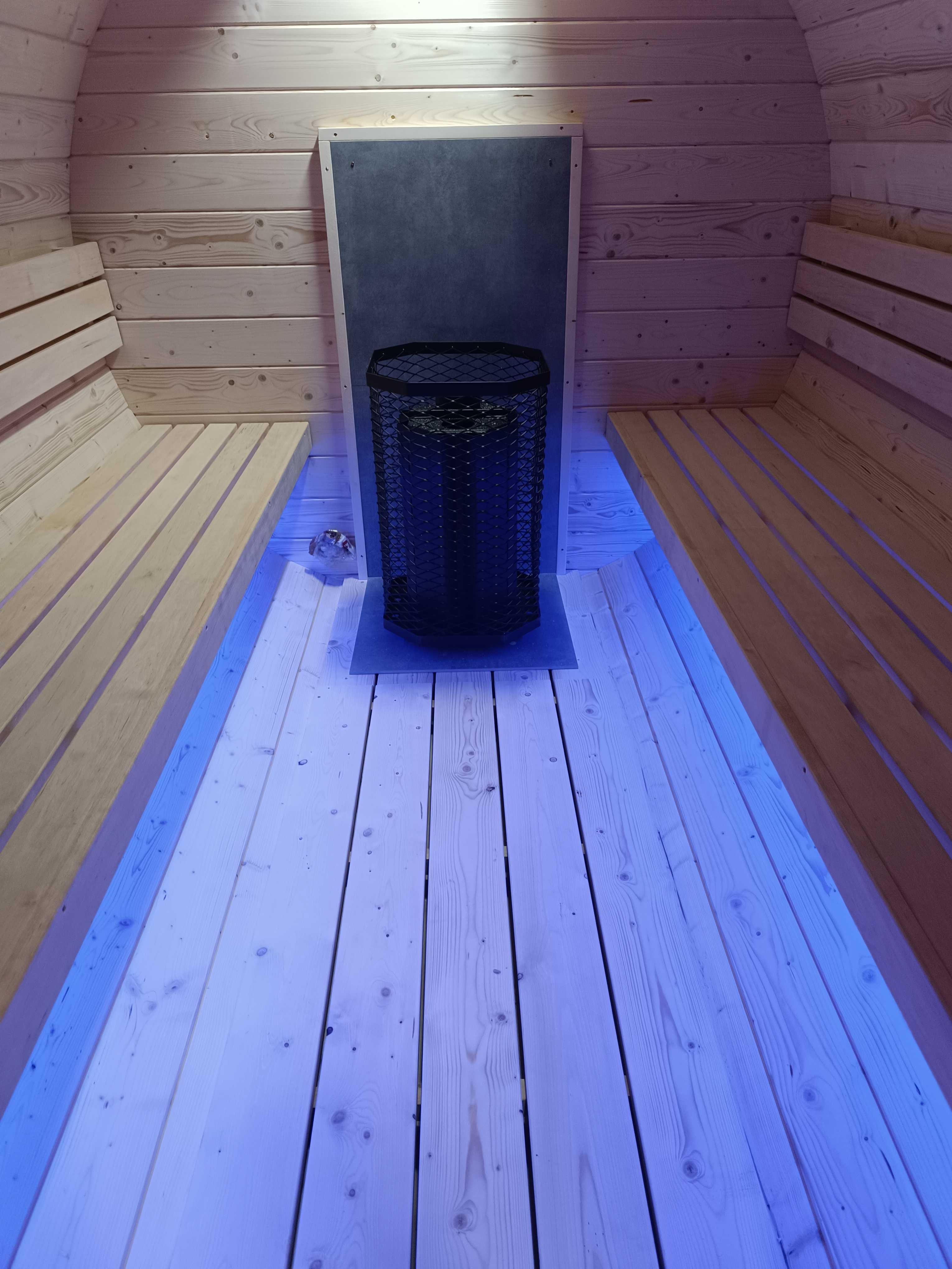 Sauna ogrodowa Sauna beczka Sauna fińska 2,70 m LED RATY RATY