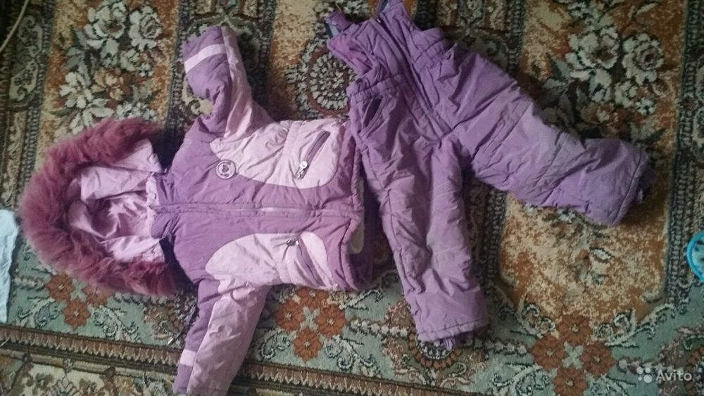 зимний комбинезон на 1-3 года.