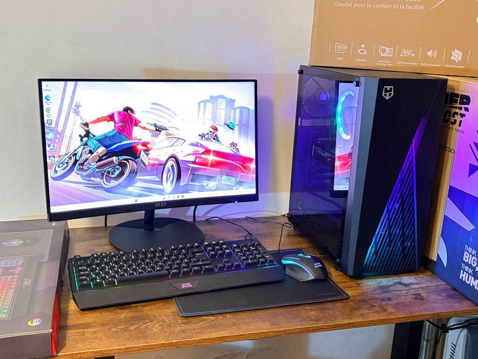 Pc/Gaming Core i5/Ram 32Gb/AMD RX580 8Gb/Monitor Msi 24" Curvo