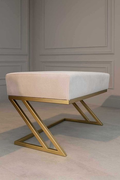 Ławka pufa PUF tapicerowana siedzisko glamour loft różne Velvet Sztruk