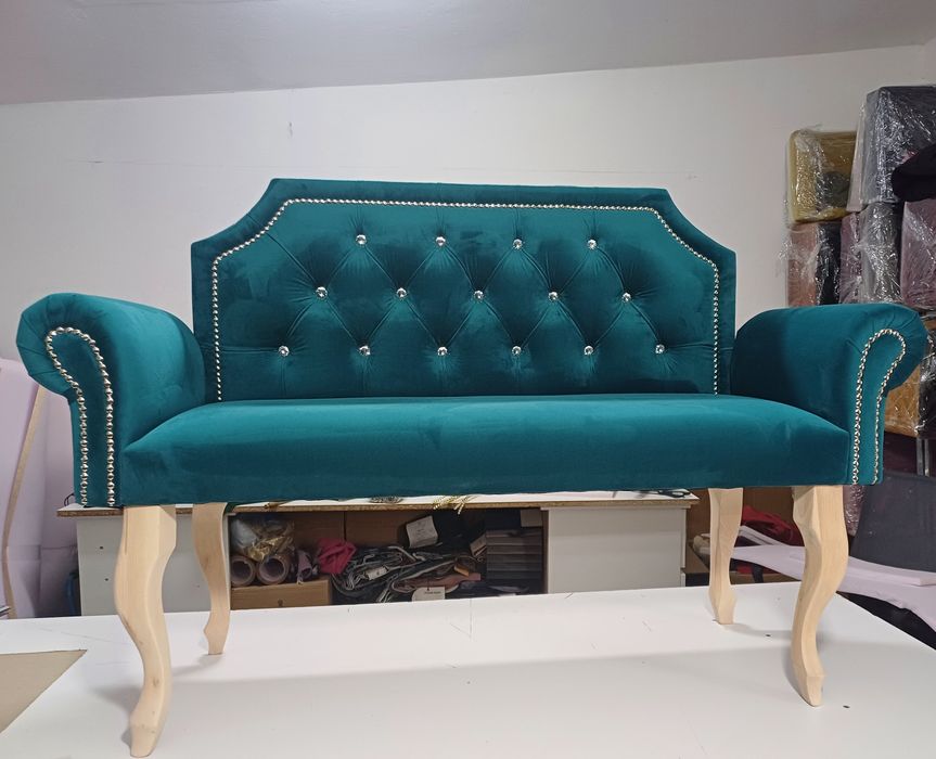 Ławka tapicerowana glamour