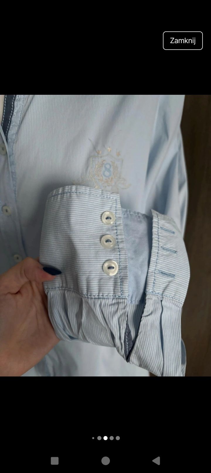 Elegancka koszula Gerry Weber błękitna w paski