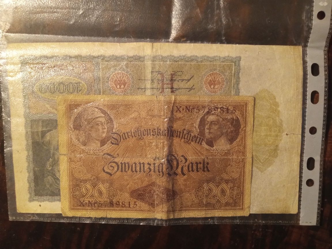 Stare marki banknoty