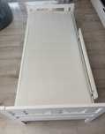 Łóżko z barierka IKEA kritter 70/160 + stelaż +materac