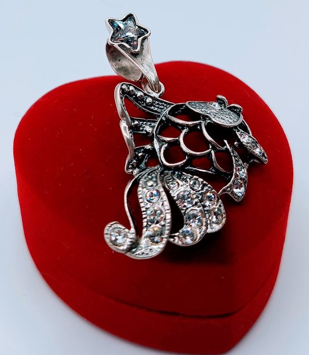 Srebrna Zawieszka Srebro Próba 925 Vintage Rybka