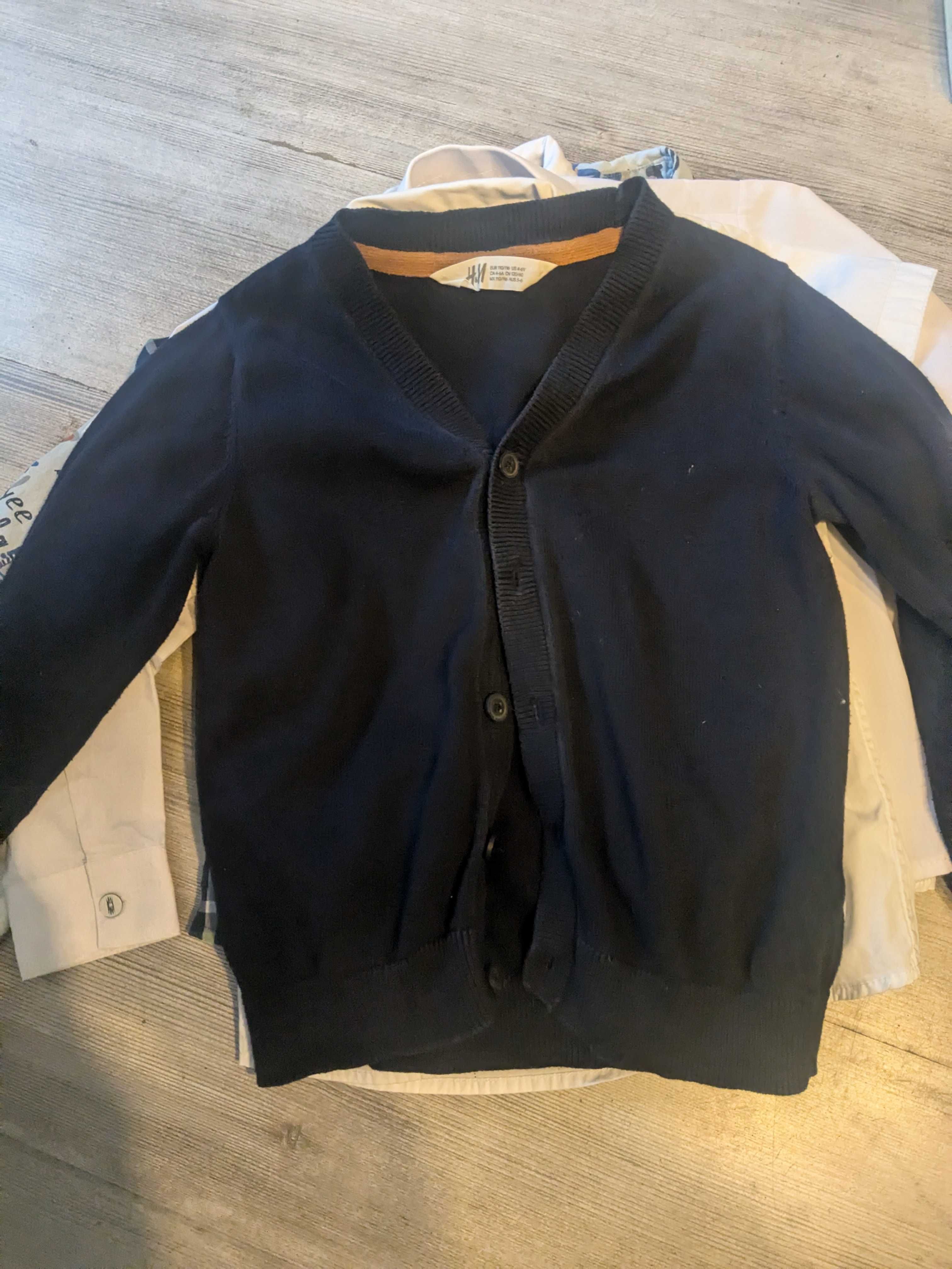 Koszule i sweter chlopiecy 110/116
