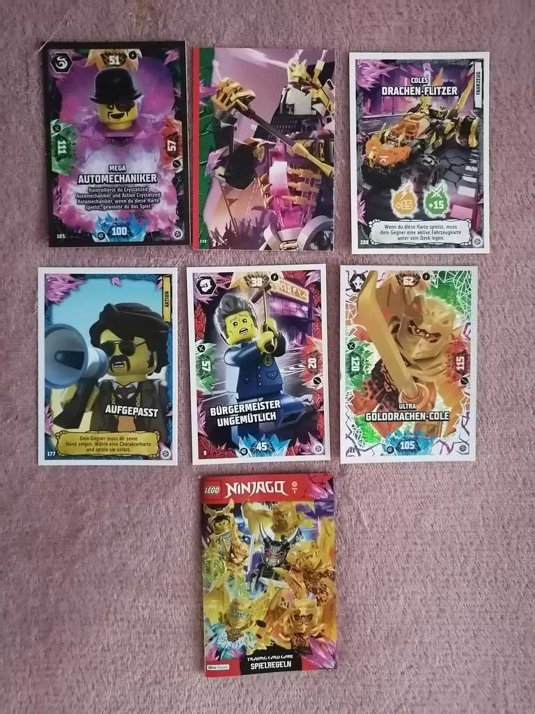 Karty Lego Ninjago 8. seria Crystalized 5 saszetek wersja DE