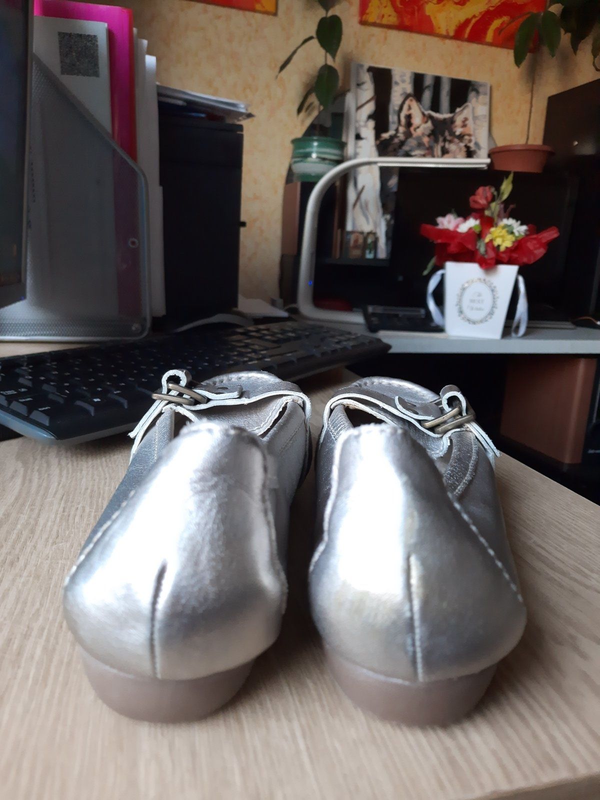 Лофери лоферы туфлі жіночі туфли женские кожаные 37/25,5 см. балетки д