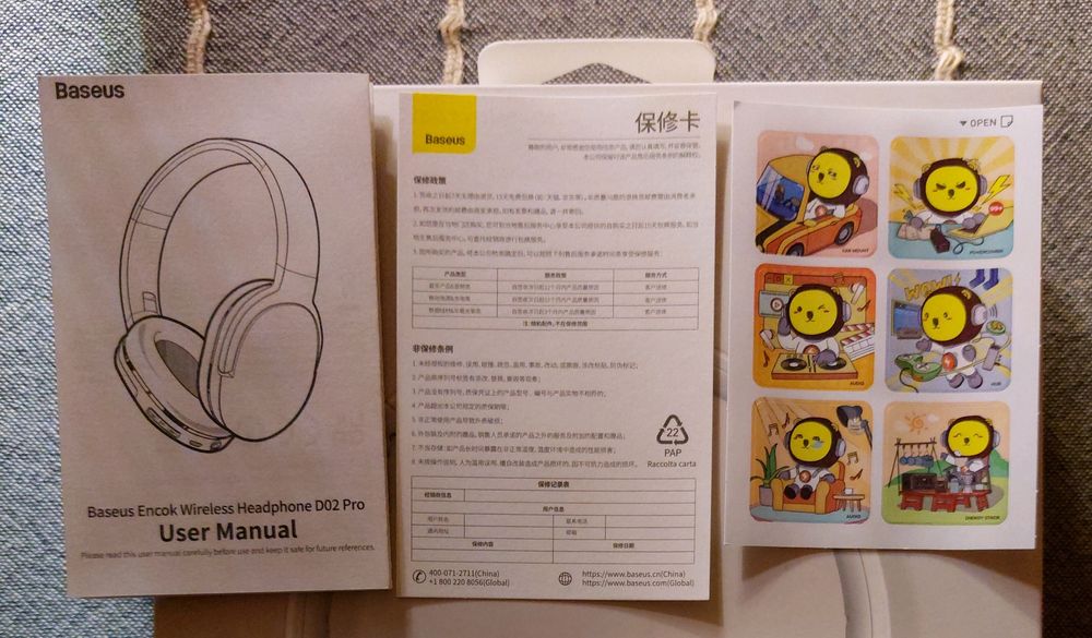 Беспроводные Bluetooth наушники Baseus Encok D02 Pro Белые