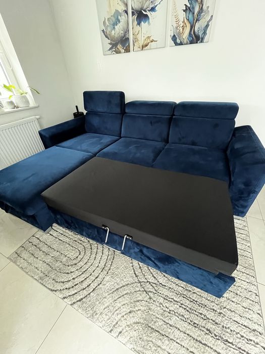 Narożnik z funkcją spania plus ławka