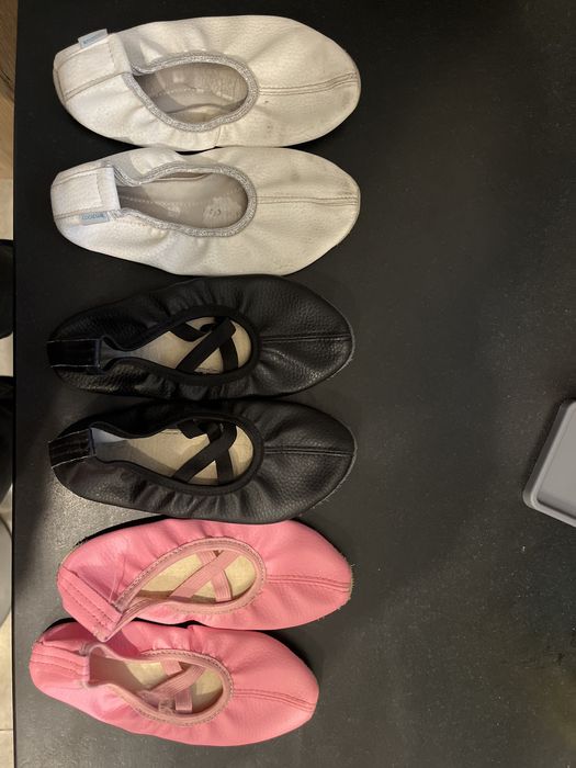 Baletki 3 szt. 19.5, 20 i 20.5 cm długości podeszwa