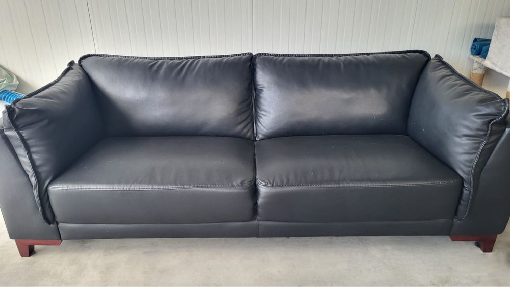 Sofá de 4 lugares preto