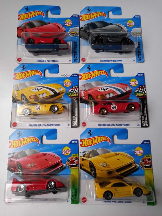 Hot weels Ferrari komplet rarytas  roku
