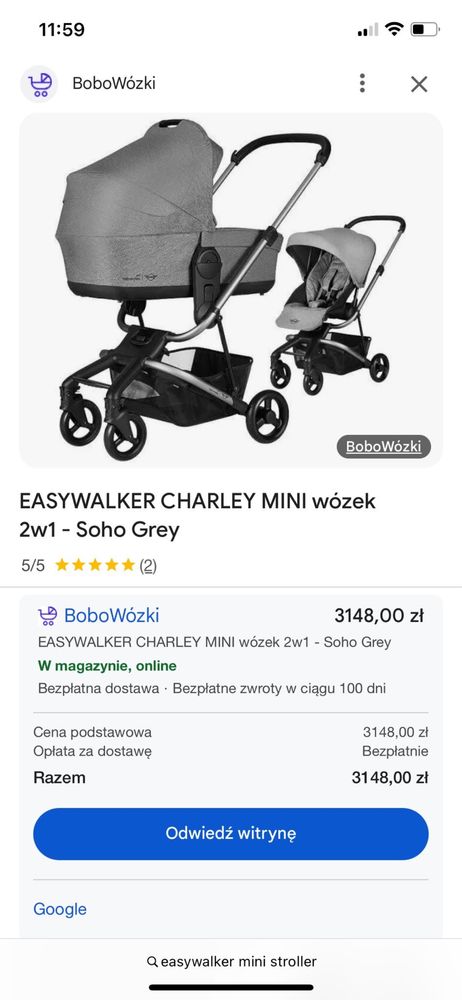 Wózek Easywalker Charlie Mini