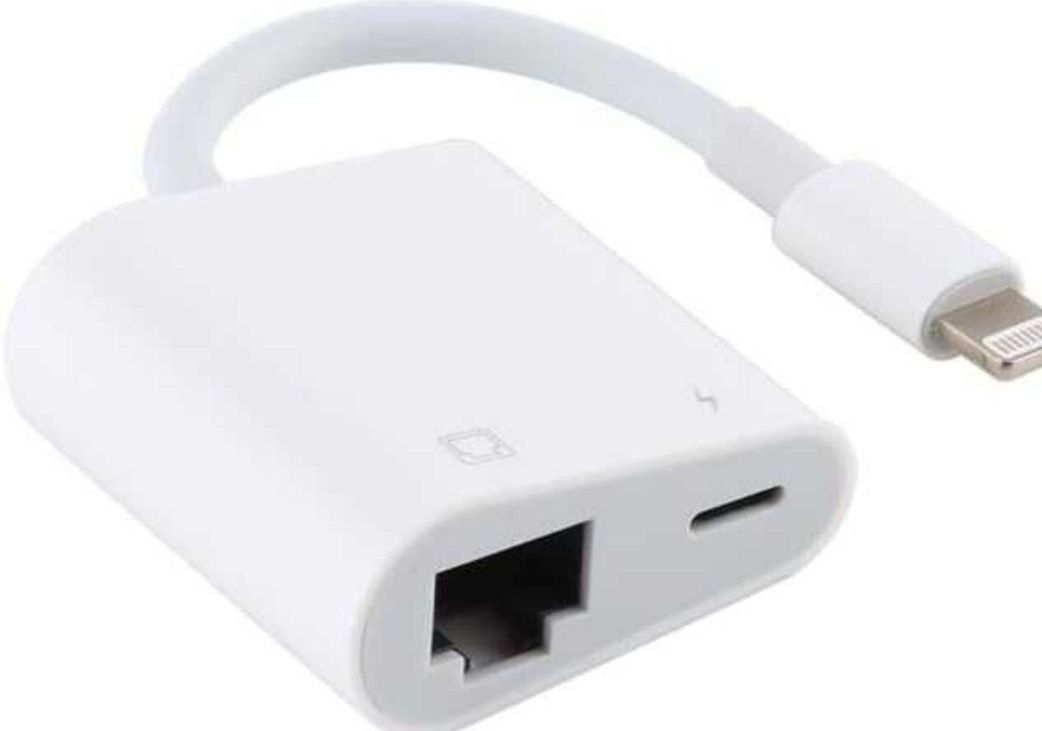 Przejściówka lightning do RJ45 ethernet LAN iPhone ipad