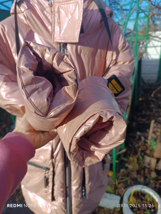 Зимова дитяча куртка дівчинка зимняя детская курточка девочка 146 р