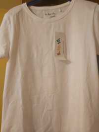 Koszulka biała na Wf 5-10-15 rozmiar 146-158 NOWA