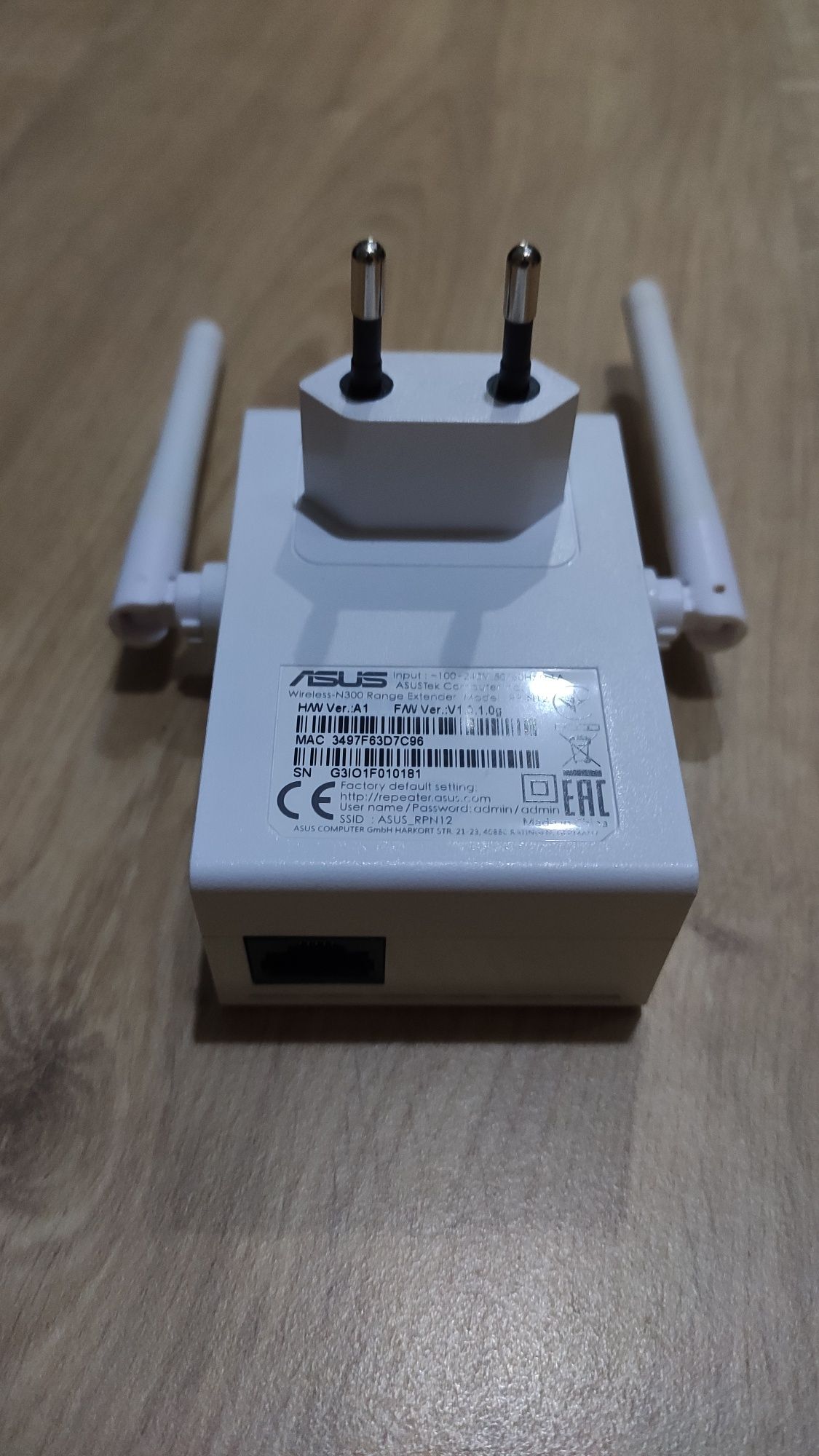 Wireless extensor Asus n300 rpn12