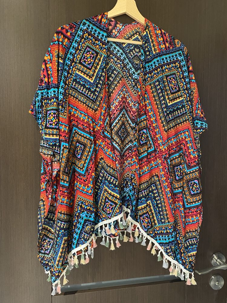 Kimono tunika plażowa Asos aztecki print rozmiar uniwersalny